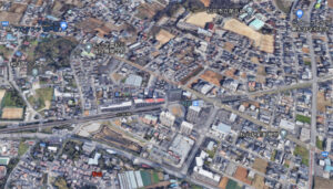 松戸市秋山周辺の航空写真