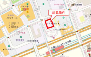 千葉ニュータウン中央駅 北口ロータリー医療モールの地図