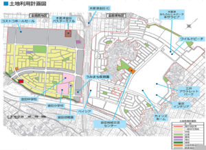 木更津市・かずさアクアシティ・金田西地区の土地利用計画図